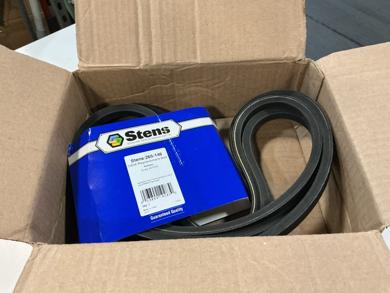 Condition photo showing Good Condition for stens 265-146 belt replaces scag 481558 140-inch by-5/8-inch,black