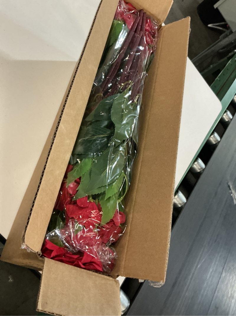 Condition photo showing New/Like New for yxzzwl 16 bundles artificial impatiens for outdoor spring summer decor, no fade silk fake flowers, uv-resistant faux plants for garden porch home farmhouse decoration (red) 16 red