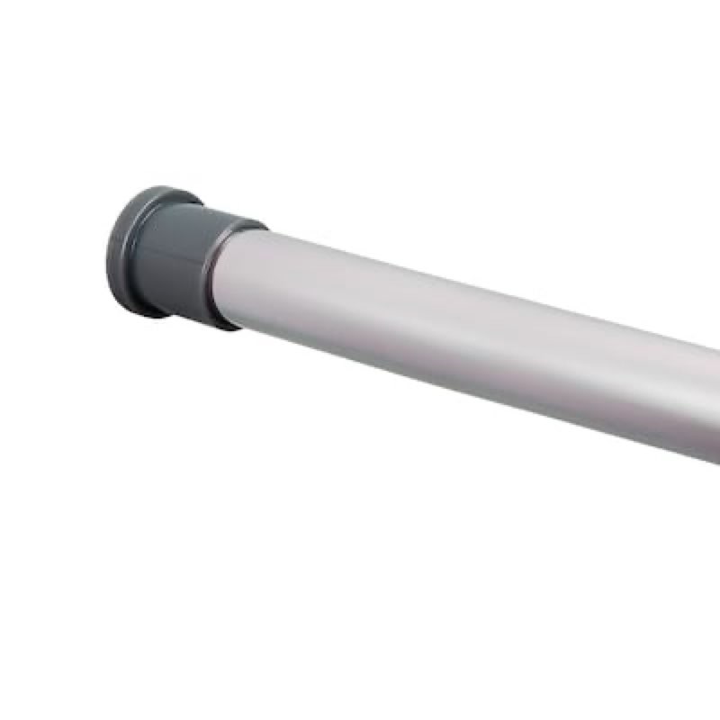 style selections 24-in to 40-in chrome tension single straight adjustable shower curtain rod
