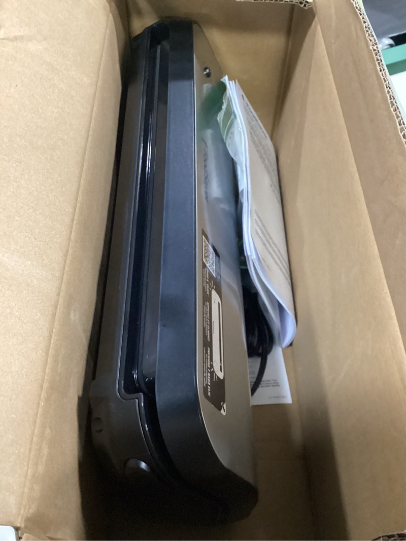 Condition photo showing As Is for foodsaver preserve vacuum sealer with special value 14 piece starter kit