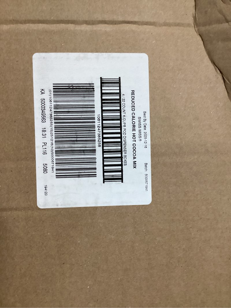 Condition photo showing New/Like New for Swiss Miss Reduced Calorie Hot Cocoa, Keurig Single Serve K-Cup Pods, 88 Count (4 Packs of 22) Reduced Calorie 88 Count (Pack of 1)