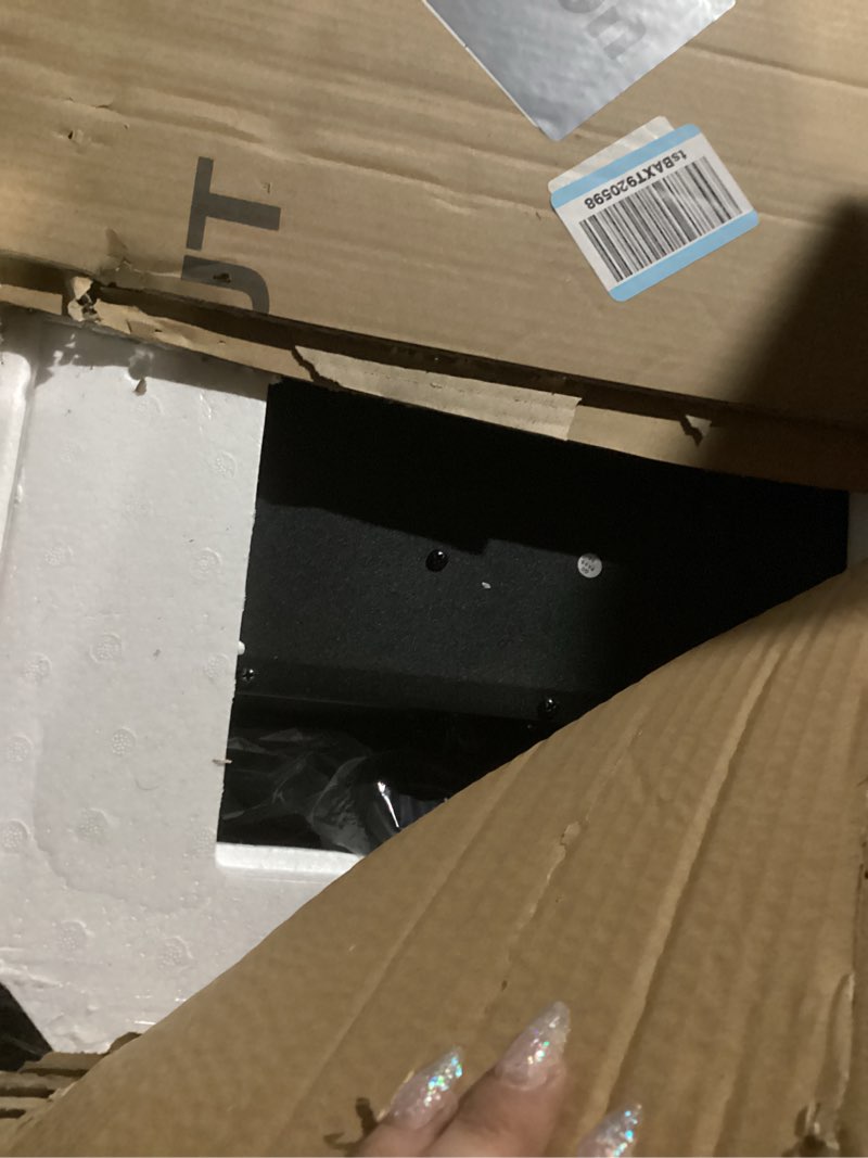 Condition photo showing Good Condition for 40" Electric Fireplace Wall Mounted and Recessed with Remote Control, 750/1500W Ultra-Thin Wall Fireplace Heater W/Timer Adjustable Flame Color and Brightness, Log Set & Crystal Options 40 Inch