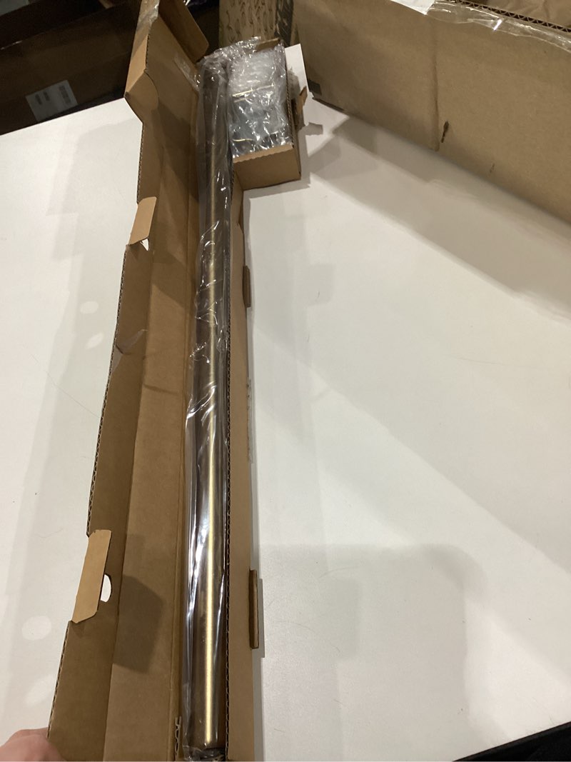 Condition photo showing Good Condition for Ivilon Drapery Window Curtain Rod - End Cap Style Design 1 Inch Pole. 28 to 48 Inch Color Warm Gold 28 to 48 in.