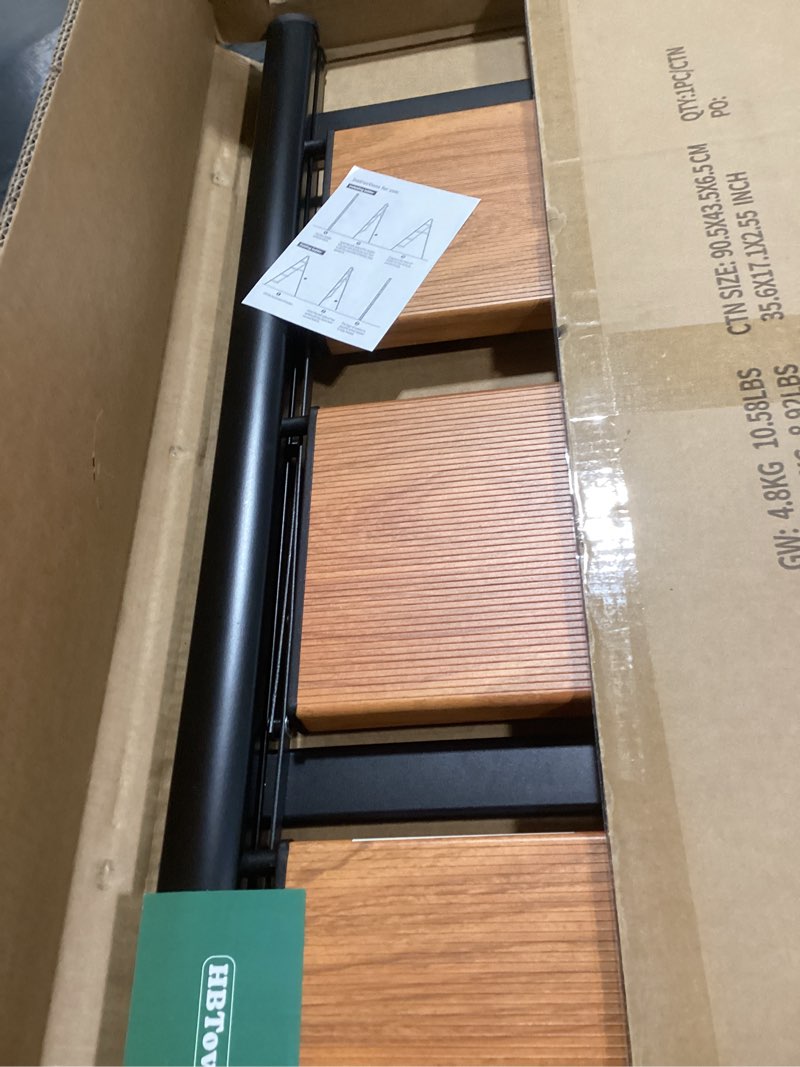 Condition photo showing Good Condition for HBTower Step Ladder,Lightweight Aluminum Folding Step Stool with Anti-Slip Wide Pedal,330lbs Capacity Step Ladder for Household,Kitchen,Office - BlackWoodgrain 3 Step Black&woodgrain