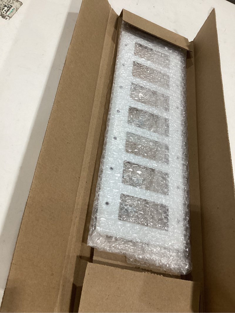 Condition photo showing New/Like New for leviton 7-gang decora/gfci device wallplate, standard size, thermoset, white, 80407-w
