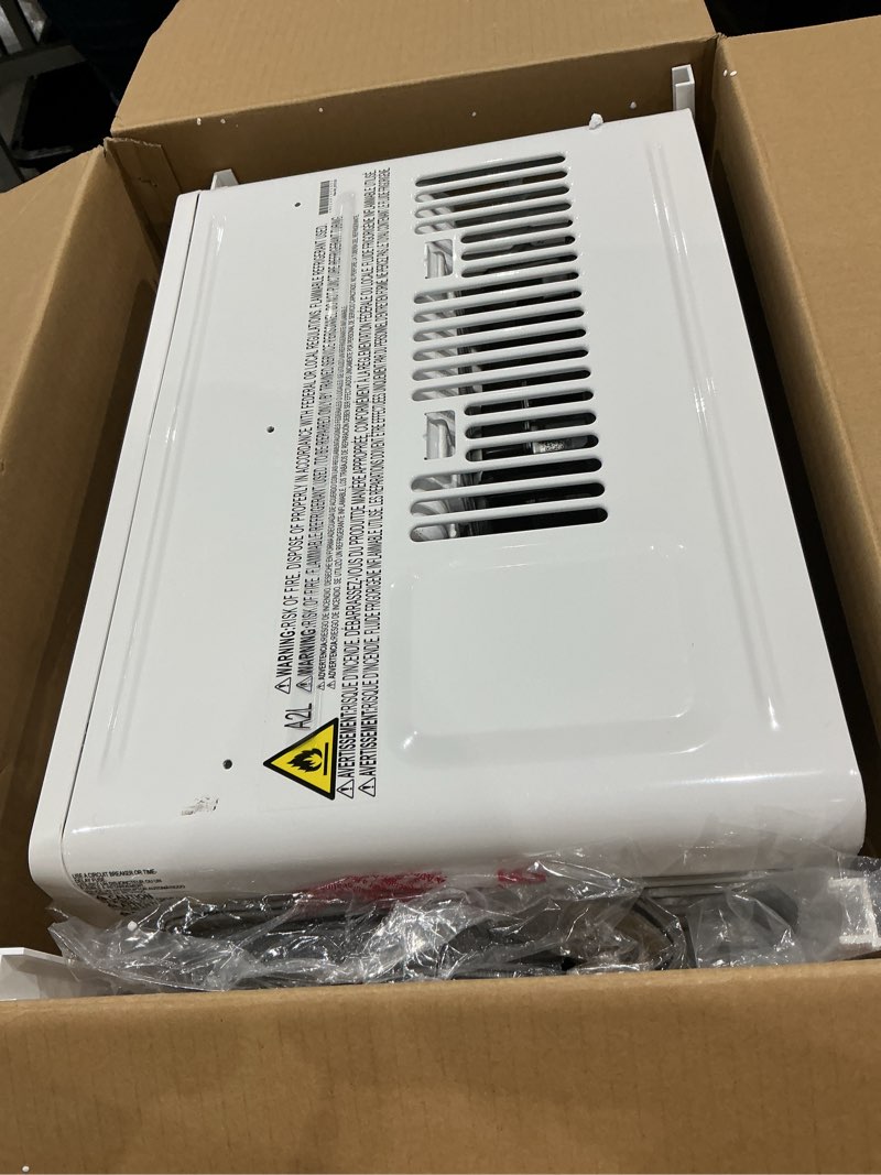 Condition photo showing Good Condition for lg 5,000 btu window air conditioner, cools 150 sq.ft. (10' x 15' room size), quiet operation, electronic control ac unit with remote, 2 cooling & fan speeds, 2-way air deflection, auto restart, 115v