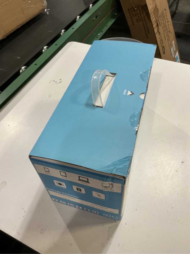 Condition photo showing New/Like New for Karaoke Machine with 60W Powerful Sound - Portable Karaoke System with 2 Wireless Microphones, Bluetooth 5.3, Long Battery Life for Outdoor & Family Party, Ideal for Young Man,Teenagers, Boys - Blue