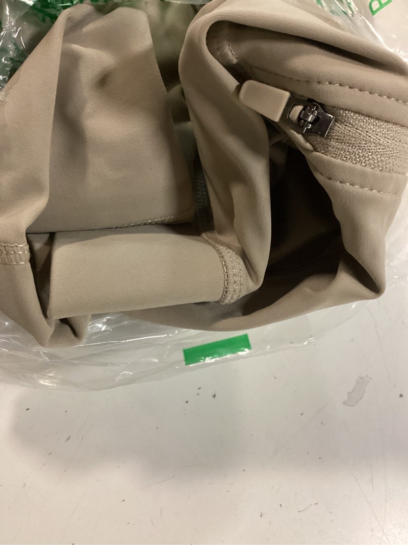 Condition photo showing New/Like New for willit women's horse riding pants knee-patch equestrian breeches horseback schooling tights zipper pockets light khaki small