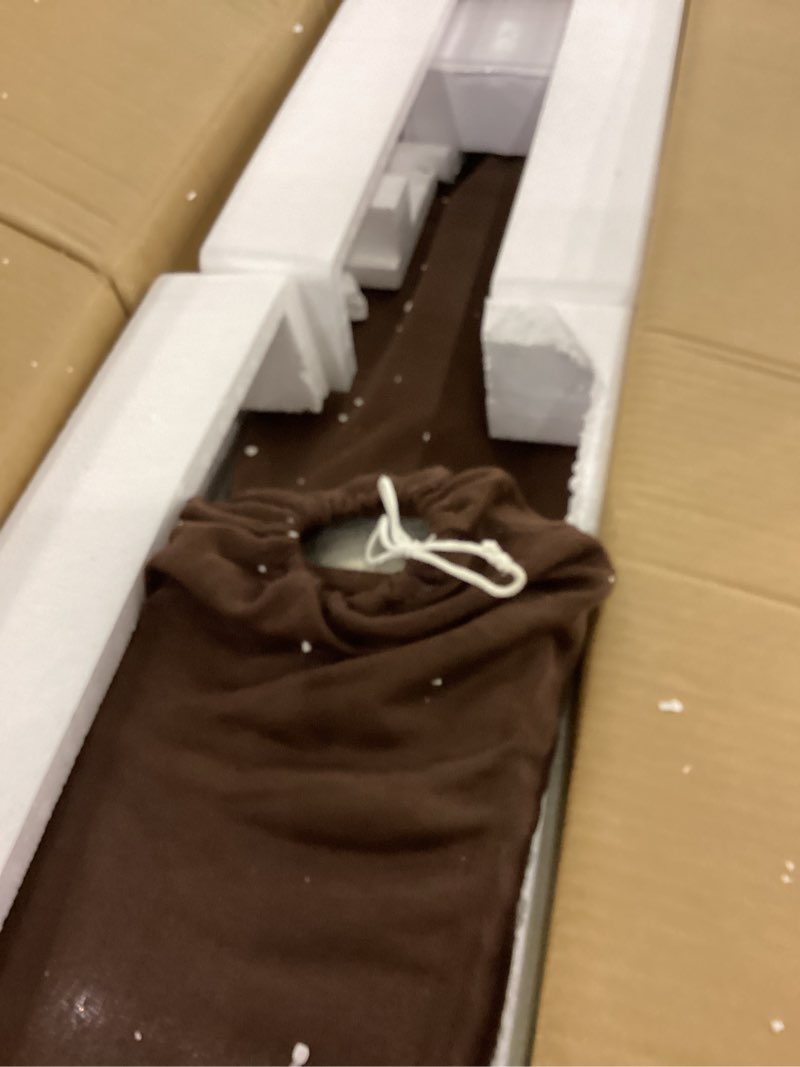 Condition photo showing As Is for Shower Panel Tower System, Stainless Steel Multi-Function Shower Panel, Shower Tower with 5 Body Jets Handheld Shower Wand Tub Spout and Rainfall Head Temperature Display, Black Black 5 Functions with Display