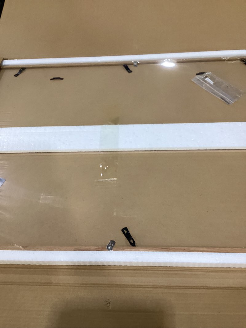 Condition photo showing New/Like New for Dreamland 24x36 Picture Frame, Solid Oak Wood 24 x 36 Poster Frame for Wall, Large 24x36 Frames with mat for 20x30, 24 by 36 Art Frames with Real Glass USA-Sourced White Oak Wood 24x36-1P | Real Glass