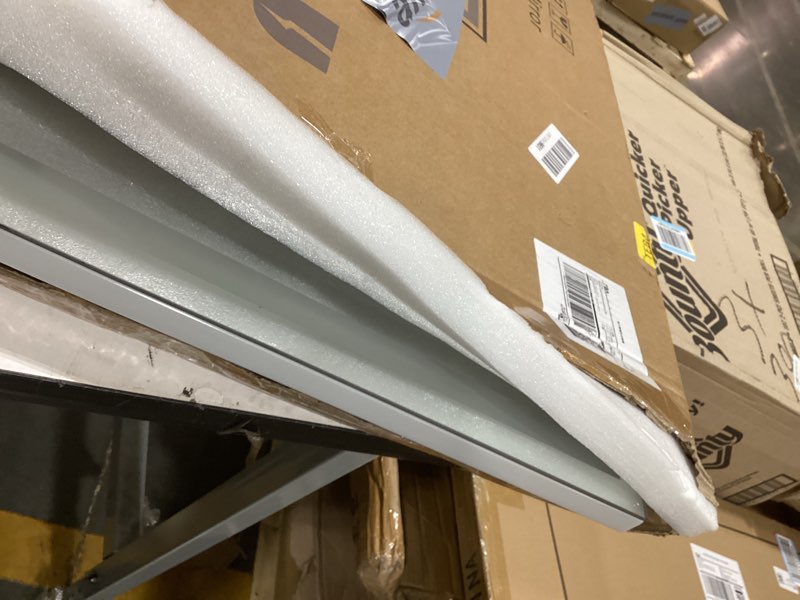 Condition photo showing Good Condition for rolove 22x20 inch lighted vanity mirror, 3-mode touch dimming led lighting, large makeup mirror for dressing room, tabletop or wall-mounted, white white 22"l x 20"w