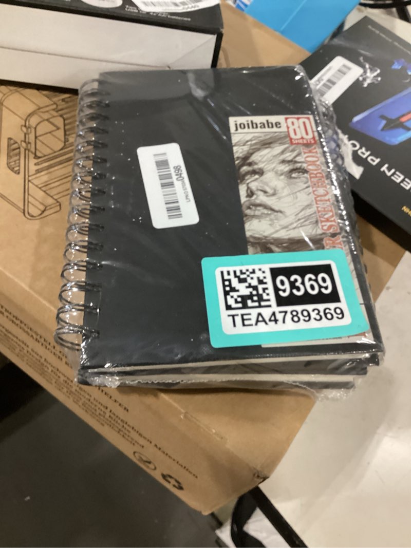 Condition photo showing New/Like New for joibabe 5.5" x 8.5" sketch book ?2 pack 80-sheets (68lb/100gsm)?double-sided hardbound sketchbook, spiral bound,acid free paper painting drawing writing sketching pad for kids adult teens girls boys 5.5 x 8.5 inches (2 pack)