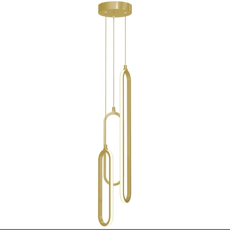AFX Sienna Traditional Pendant 6", Gold, for Foyer or Office
