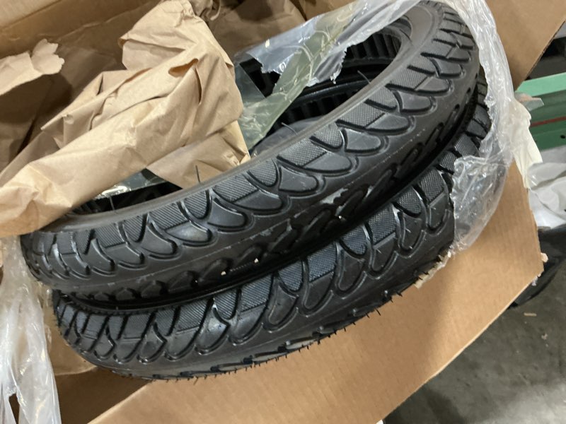 Condition photo showing New/Like New for 16x2.125 bicycle solid tire, bicycle tubeless solid tire, for 16 inch electric bicycle, e-bike electric tires [puncture-proof] [anti-skid] [wear-resistant] (2 pack)