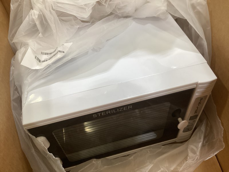 Condition photo showing As Is for nail tool sterilizers uv 12l lighting autoclave machine for labs, salons & home