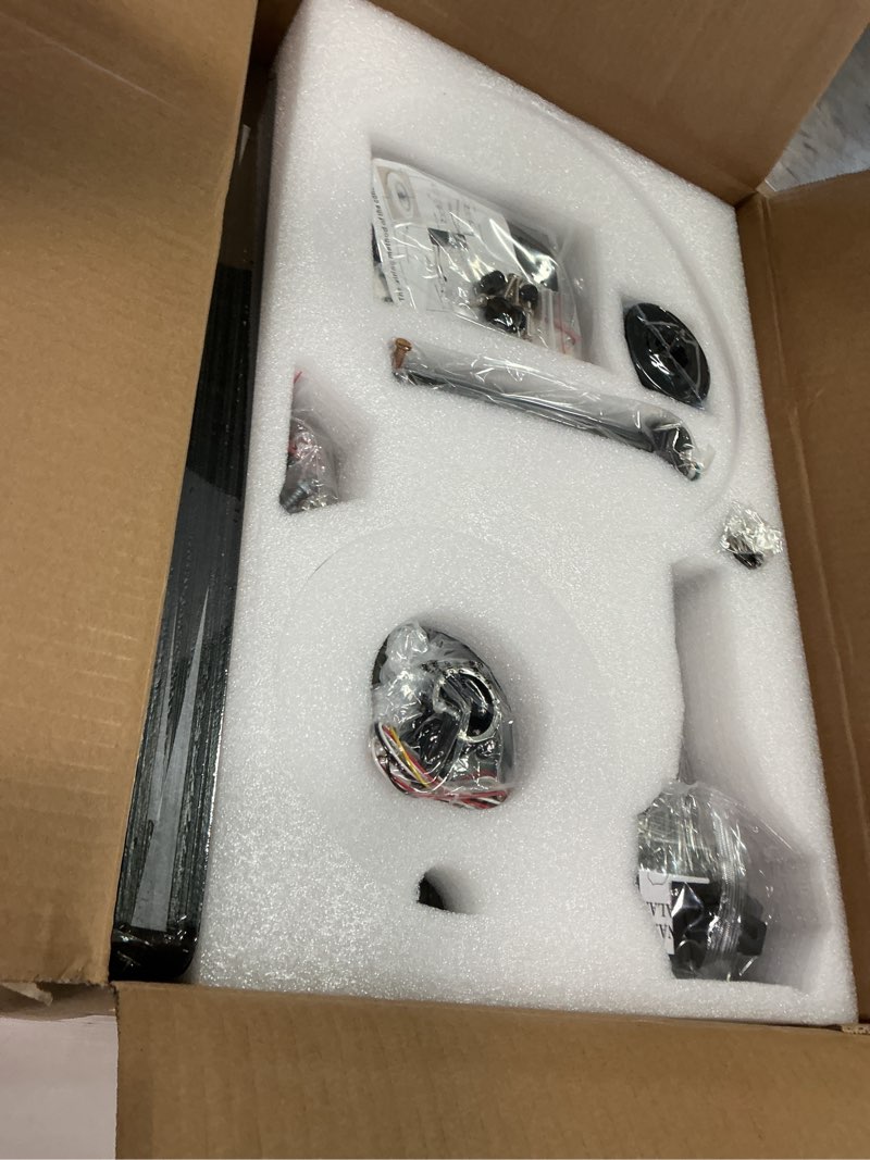 Condition photo showing New/Like New for 52" Chandelier Fan Black Modern Ceiling Fan with Lights DC Motor Reversible Indoor Ceiling Fan for Bedroom, Living Room 52 inch Black