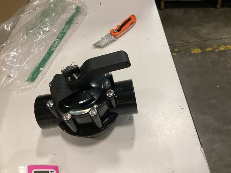 Condition photo showing New/Like New for 4724 4716 263038 2 port 1.5 & 2 inch positive seal valve replacement for spa diverter valve (black)