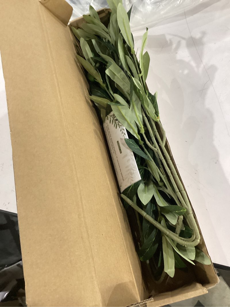 Condition photo showing Good Condition for waipfaru faux olive branches for vases, olive tree branches with lifelike olives, artificial greenery stems decor for centerpieces floral arrangements vases (3pcs, 18 inch) 18“-3pcs