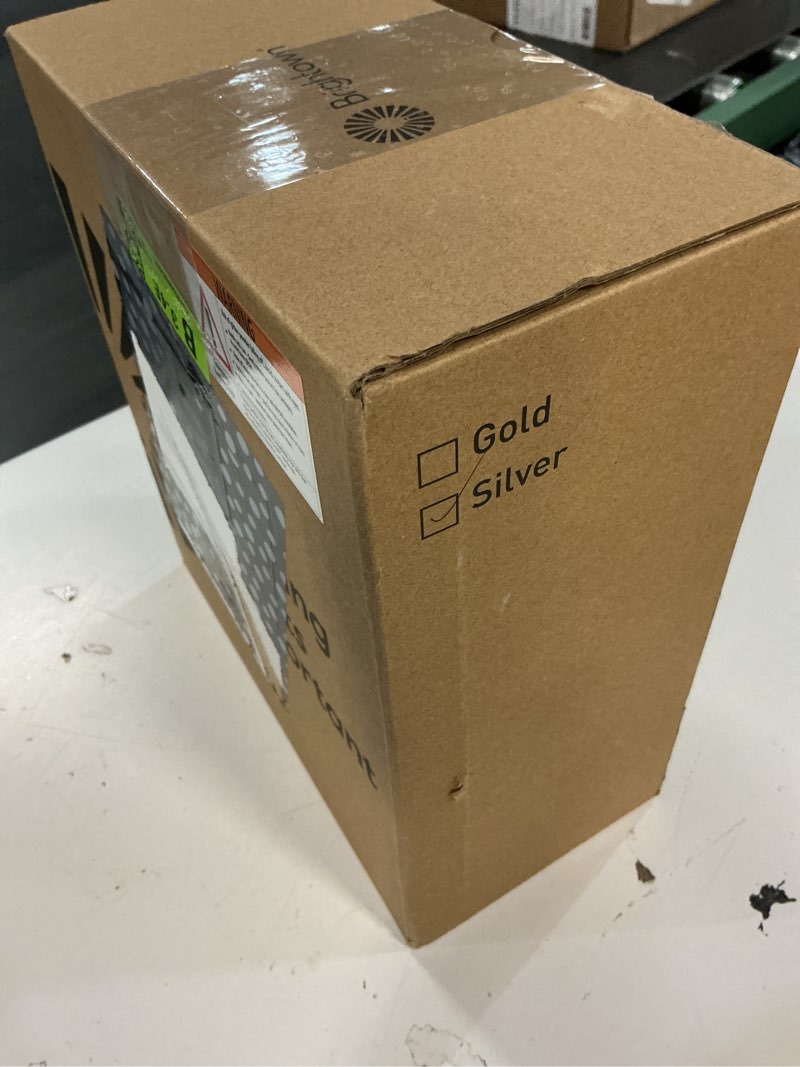 Condition photo showing New/Like New for brightown christmas tree topper with built-in 3d glitter led snowflake projector lights, silver hexa