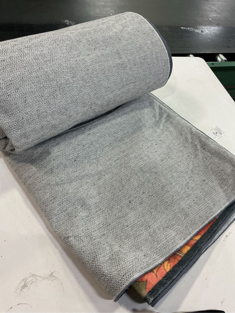 Condition photo showing Good Condition for Washable Mystical Luna Moth Rugs Ultra Thin, Boho Moody Black Floral Aesthetic Living Room Rugs Vintage Hippie Celestial Aesthetic Bedroom Rug, Retro 6x9 Area Rug Carpet for Dining Room Dorm 6'x9' Black