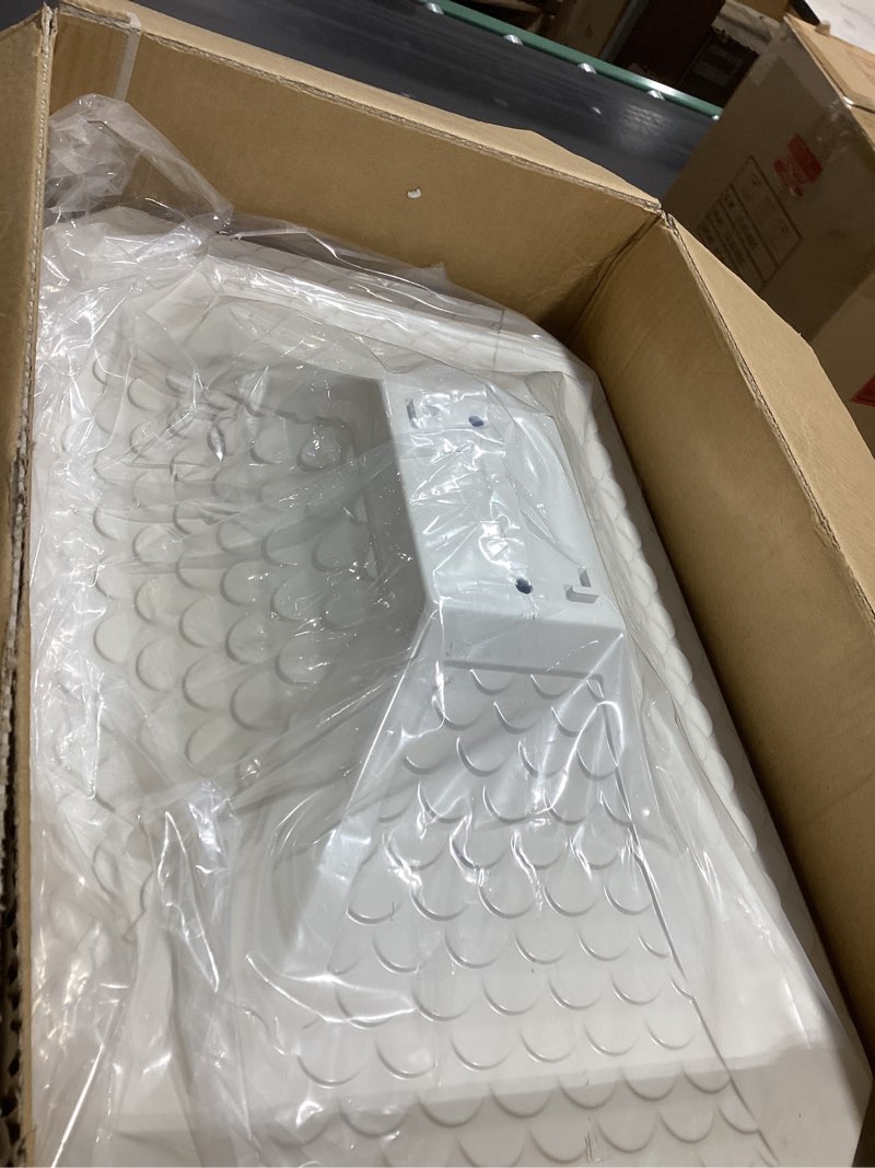 Condition photo showing New/Like New for Architectural Mailboxes Hamilton™ Secure, Locking USPS Approved Heavy Duty, Cast Aluminum Metal Post Mounted Mail Box for Outside, White Large Curbside Mailbox with Magnetic, Lockable Double Doors