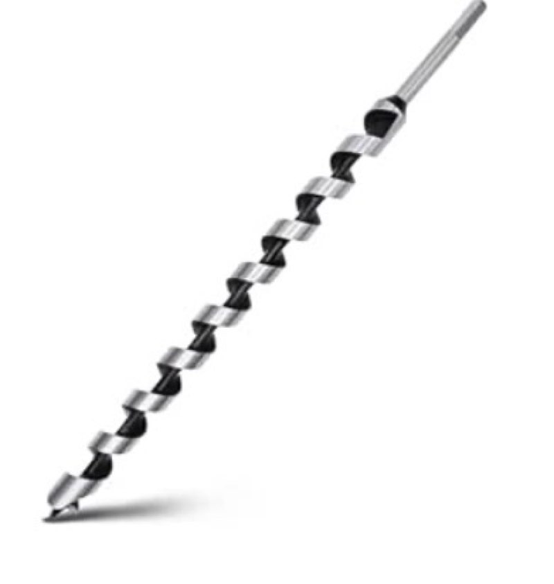 0.94 x 18 inch auger drill bit for wood,hex shank ship auger bit for soft wood, hard wood, plastic, composite materials and diy projects 0.94 in x 18 in