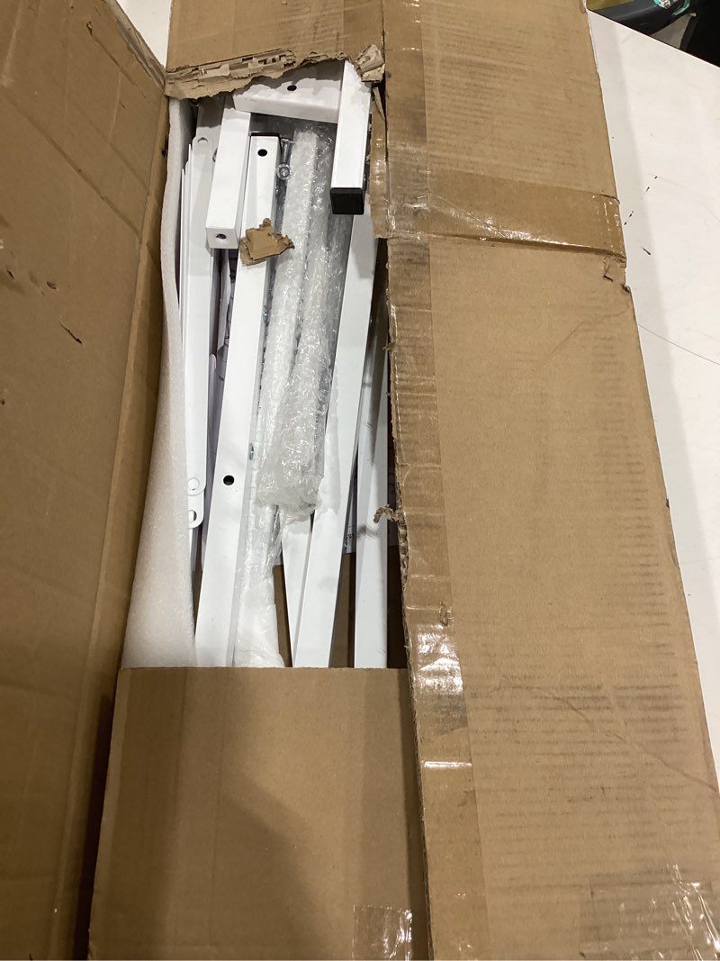 Condition photo showing As Is for sidasu 23" double-layer washer and dryer stand, heavy-duty steel washer dryer stand, compatible with most washer dryer models 23 in silver