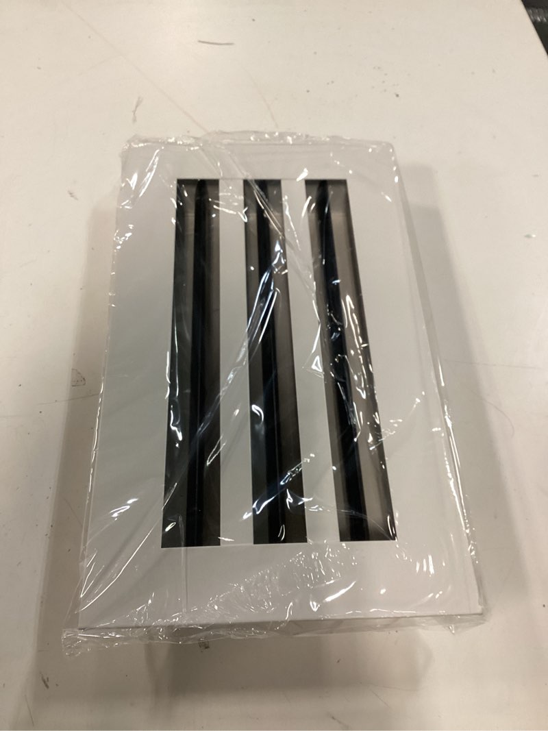 Condition photo showing New/Like New for 12x6 modern ac vent cover – decorative air vent register grille, linear slot diffuser, adjustable airflow, quiet operation, hvac vent cover for ceiling, wall & floor, white aluminum alloy 12x6 white