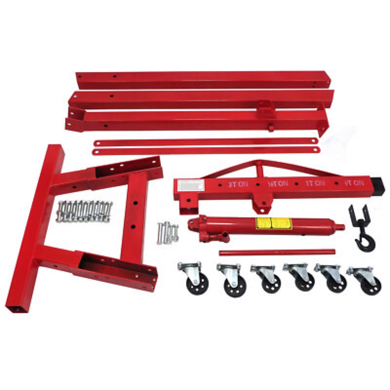 Engine Motor Hoist Cherry Garage Lifting Picker Crane Lift 4000 lb Capacity Red