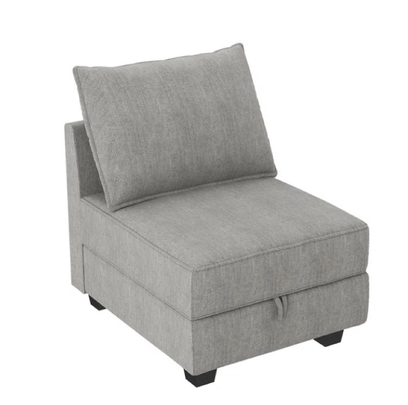 (Incomplete box B ) Modern Middle Seat Module For Modular Sofa Customizable Sectional Sofa