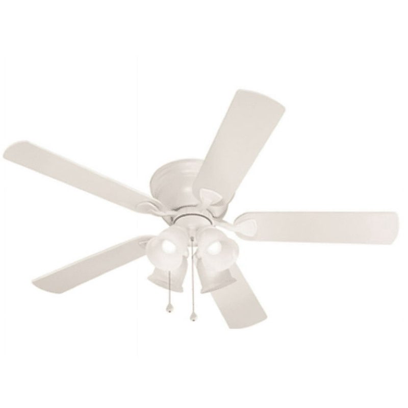 Harbor Breeze Centreville 52-in White Indoor Flush Mount Ceiling Fan