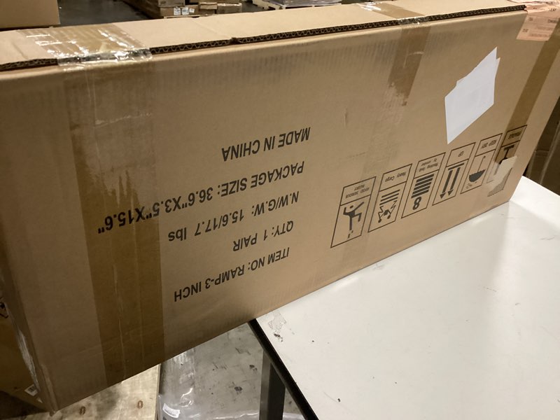 Condition photo showing New/Like New for 2FT Aluminum Wheelchair Ramp, Portable Folding Threshold Ramp, 800 lbs Capacity, Non-Slip Surface