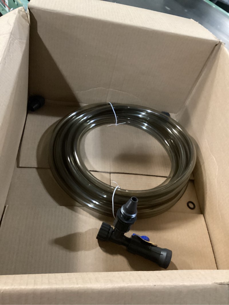 Condition photo showing As Is for aqueon aquarium fish tank water changer with 25 foot hose