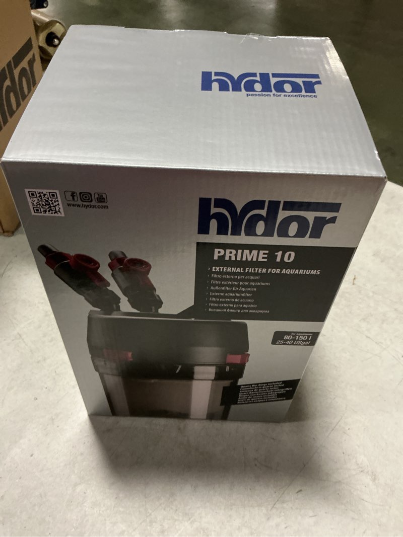 Condition photo showing New/Like New for Hydor Prime 10 External Canister Filter for Aquariums & Turtles- 170 GPH