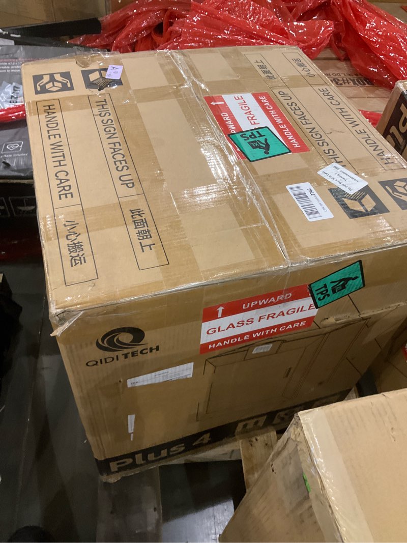 Condition photo showing Good Condition for QIDI PLUS4 3D Printer, Max 600mm/s High-Speed Printing, 65? Chamber Heat, Fully Auto Leveling, 370°C Direct Extruder with Integrated Nozzle, Support PPS-CF Filaments, Large Print Size 12"x12"x11"