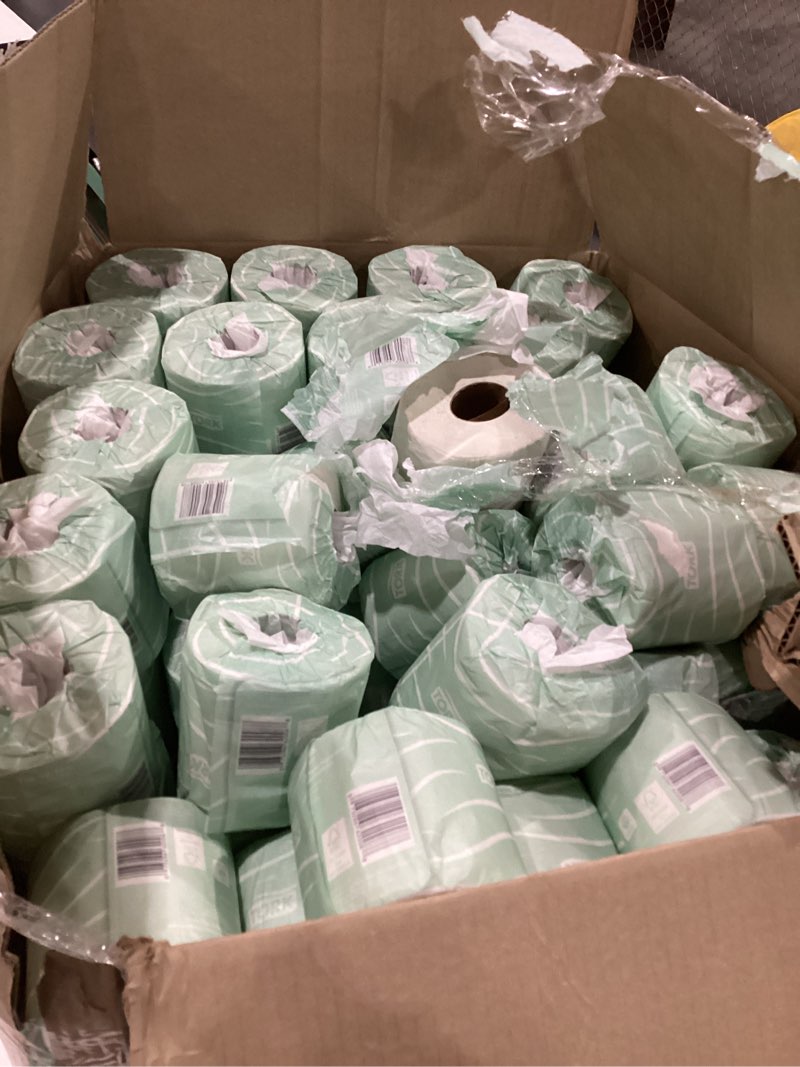 Condition photo showing Good Condition for Tork Septic Safe Toilet Paper, White, 2-Ply 100% Recycled, Eco-Friendly, T24 Compatible 96 Rolls x 500 Sheets (TM1616S), AS IS