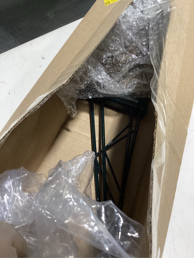 Condition photo showing As Is for Barydat Christmas Tree Stand for Artificial Tree Steel Bar Xmas Tree Base Folding Replacement Tree Holder Base for Christmas Winter Holiday New Year Artificial Tree Decorations (Dark Green,22 Inch) Dark Green 22 Inch