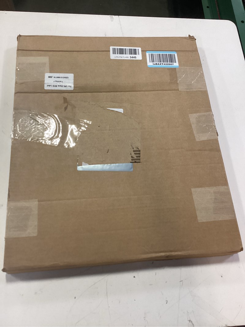 Condition photo showing New/Like New for 16x16 picture frame white solid wood for mat 12x12 wall mounting square poster frames 1 16x16 inch