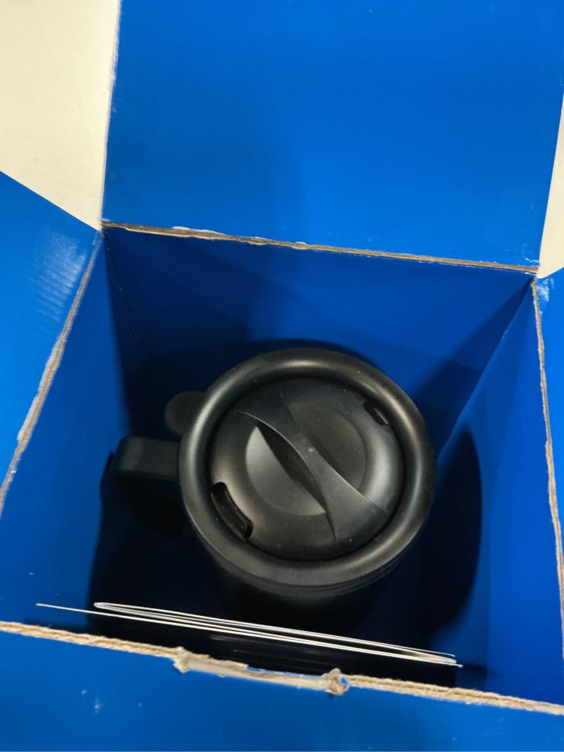 Condition photo showing Good Condition for mainstays warming coffee mug  12oz. stainless steel coffee mug with mug warmer coaster and lid