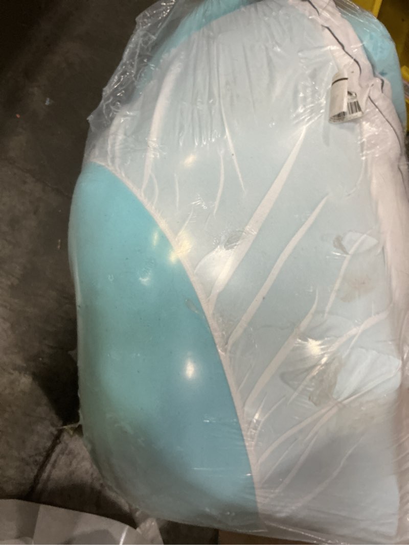 Condition photo showing As Is for Premium Dual Layer 4 Inch Memory Foam Mattress Topper, 2 Inch Gel Memory Foam and 2 Inch Pillow Top Mattress Pad Cover for Back Pain, Extra Thick Comfort Support?Queen 60"x80"? Queen 2"Memory Foam+Mattress Topper