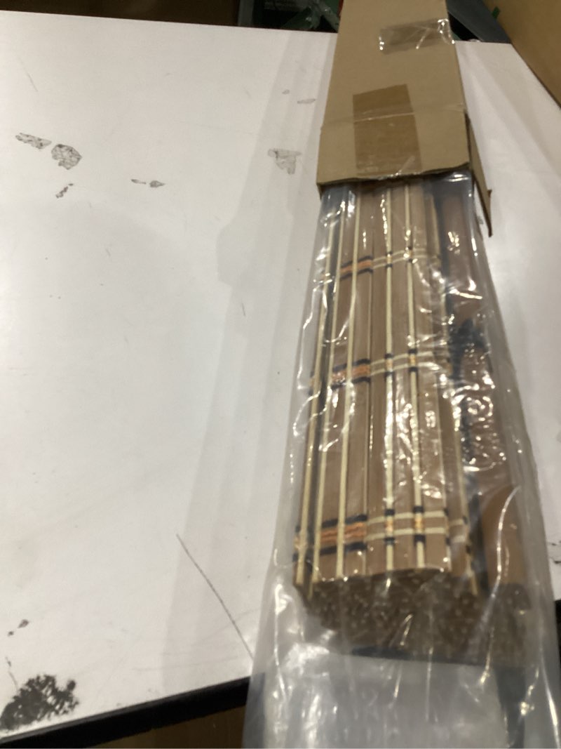 Condition photo showing New/Like New for LazBlinds Cordless Bamboo Blinds, Roll Up Shades for Windows, Light Filtering Hanging Window Blinds, Bamboo Shades for Patio Indoor/Outdoor Porch, 31'' W x 72'' H, Natural Natural 31'' W x 72'' H