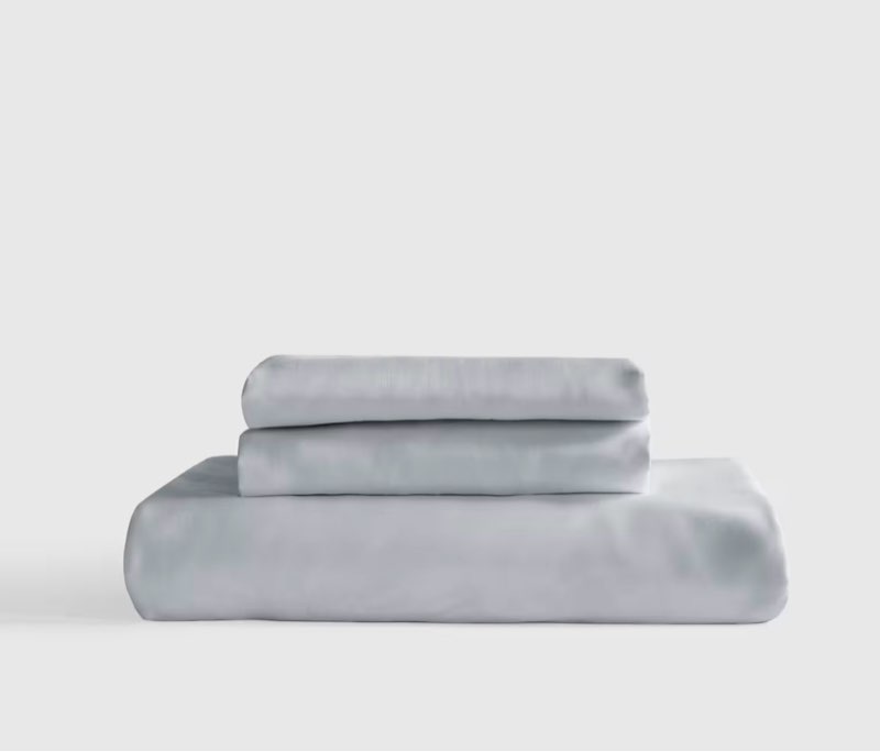 quince bamboo fitted sheet set ( queen ) 