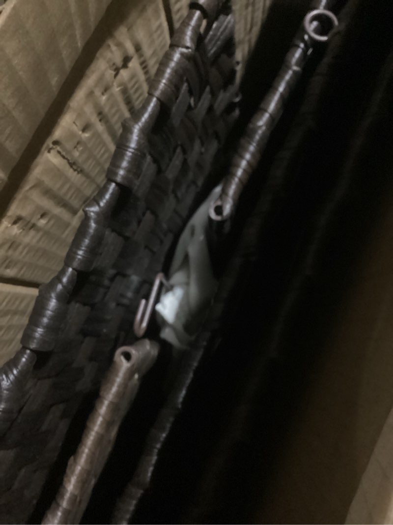 Condition photo showing Good Condition for OIAHOMY Laundry Hamper with Lid, 140L Clothes Hamper with 3 Removable Liner Bags, Foldable Basket with Lid, Synthetic Wicker Laundry Basket for Bedroom, 27x 13 x 26 Inches, Brown