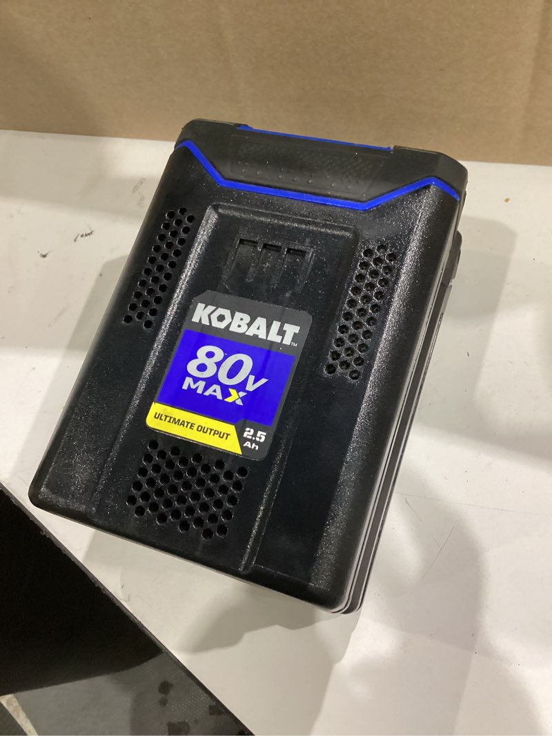 Condition photo showing As Is for kobalt 80v max 2.5ah lithium-ion battery only tested | ebay