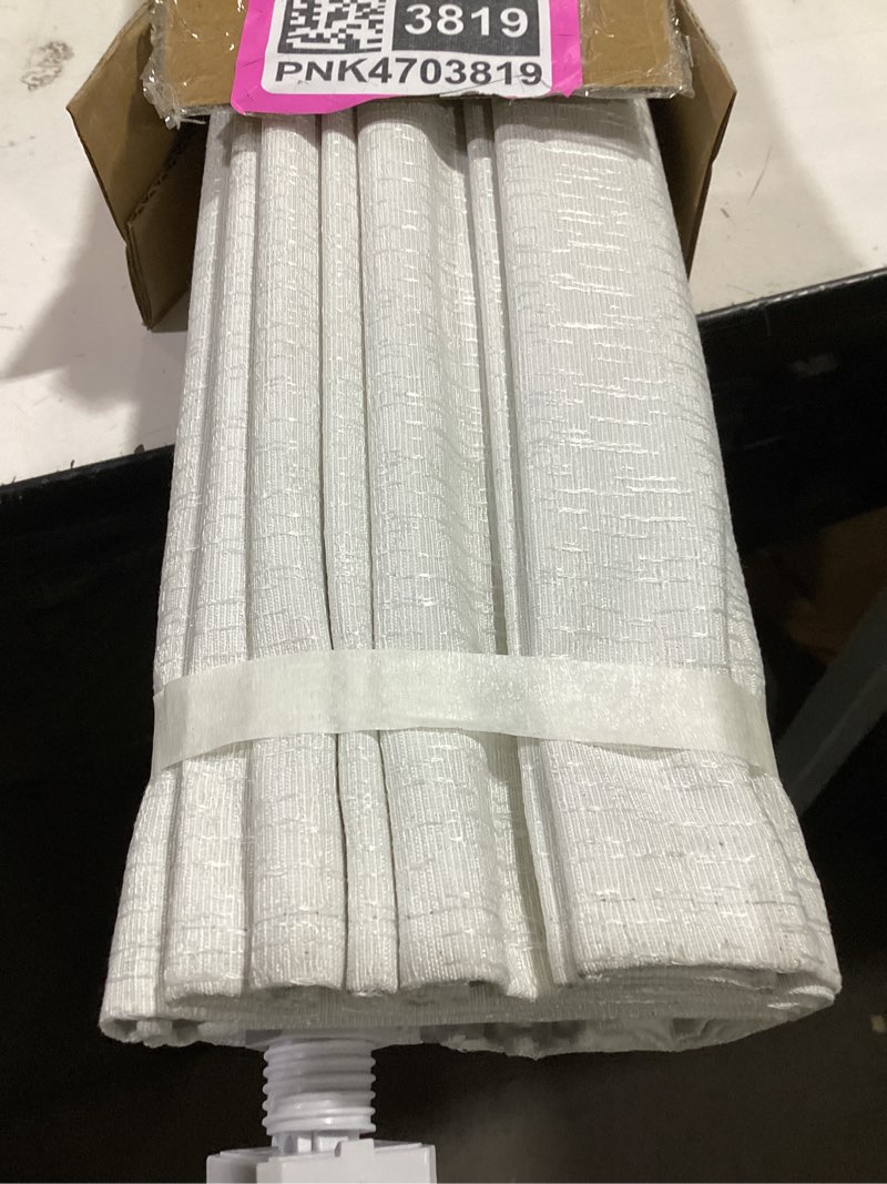 Condition photo showing Good Condition for persilux no tools no drill cordless roman shades for indoor windows, linen fabric light filtering roman blinds, privacy window shades for living room & office,custom size,light filtering-cream