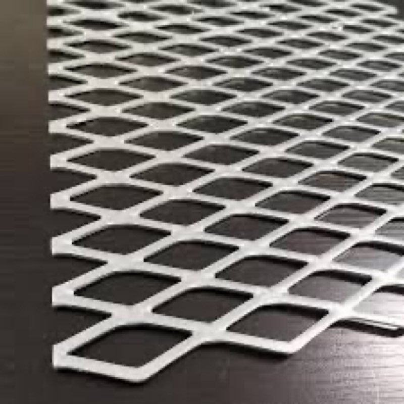 steel expanded metal sheet flattened (3/4#9) .110" thick x 24" x 24"