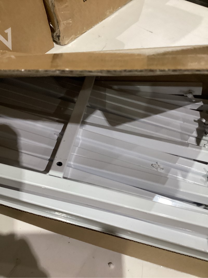 Condition photo showing Good Condition for Wedding Arch Backdrop Stand 6.6x6.6 FT Square Wedding Arches for Ceremony White Metal Arch Stand for Wedding Bridal Shower Birthday Party Garden Floral Wedding Arbor Anniversary Event Decor 6.6FT x 6.6FT White