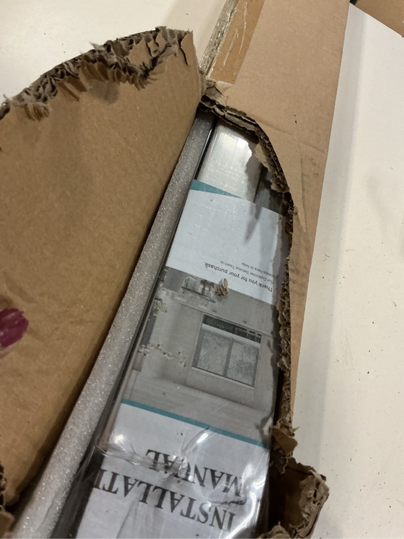 Condition photo showing Good Condition for changshade cordless cellular shades, light filtering honeycomb shades for windows, pull down pleated blinds, easy to install for indoor windows and french doors,16" w x 36" h, white blackout white 16"w x 36"h