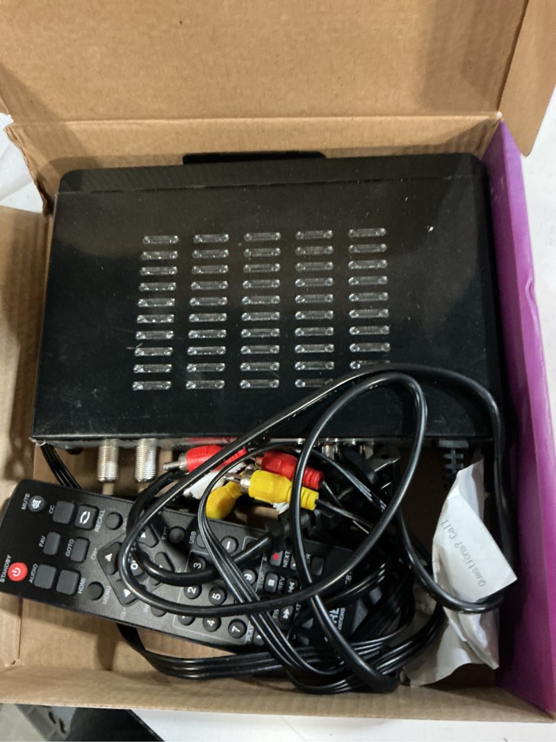 Condition photo showing As Is for core innovations tv converter box