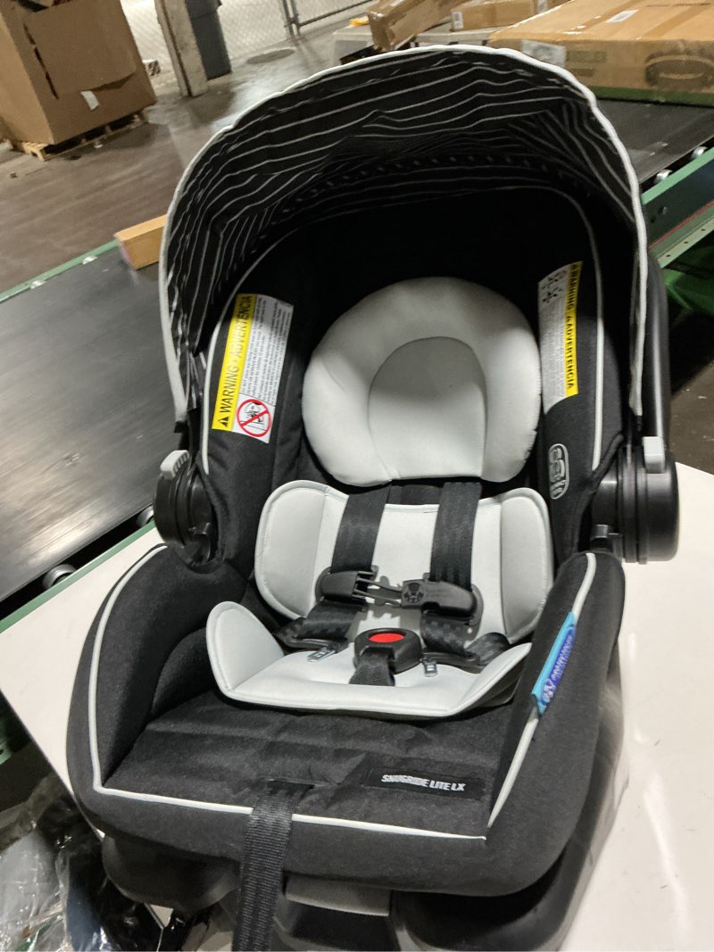 Condition photo showing Good Condition for graco snugride lite lx infant car seat, lightweight rear-facing seat for babies 4–30 lb, 4-position adjustable base, latch installation & protectplus engineered, studio